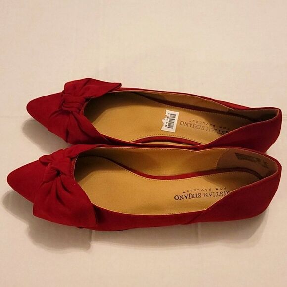 BRAND NEW CHRISTIAN SIRIANO POINTED TOE BOWNOT SLIP-ON BALLET FLAT - Picture 10 of 14